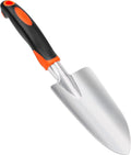 Heavy Duty Garden Hand Trowel with Ergonomic Handle, Rust Resistant, Orange