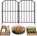 Sturdy Metal Garden Fence with Animal Protection Grids