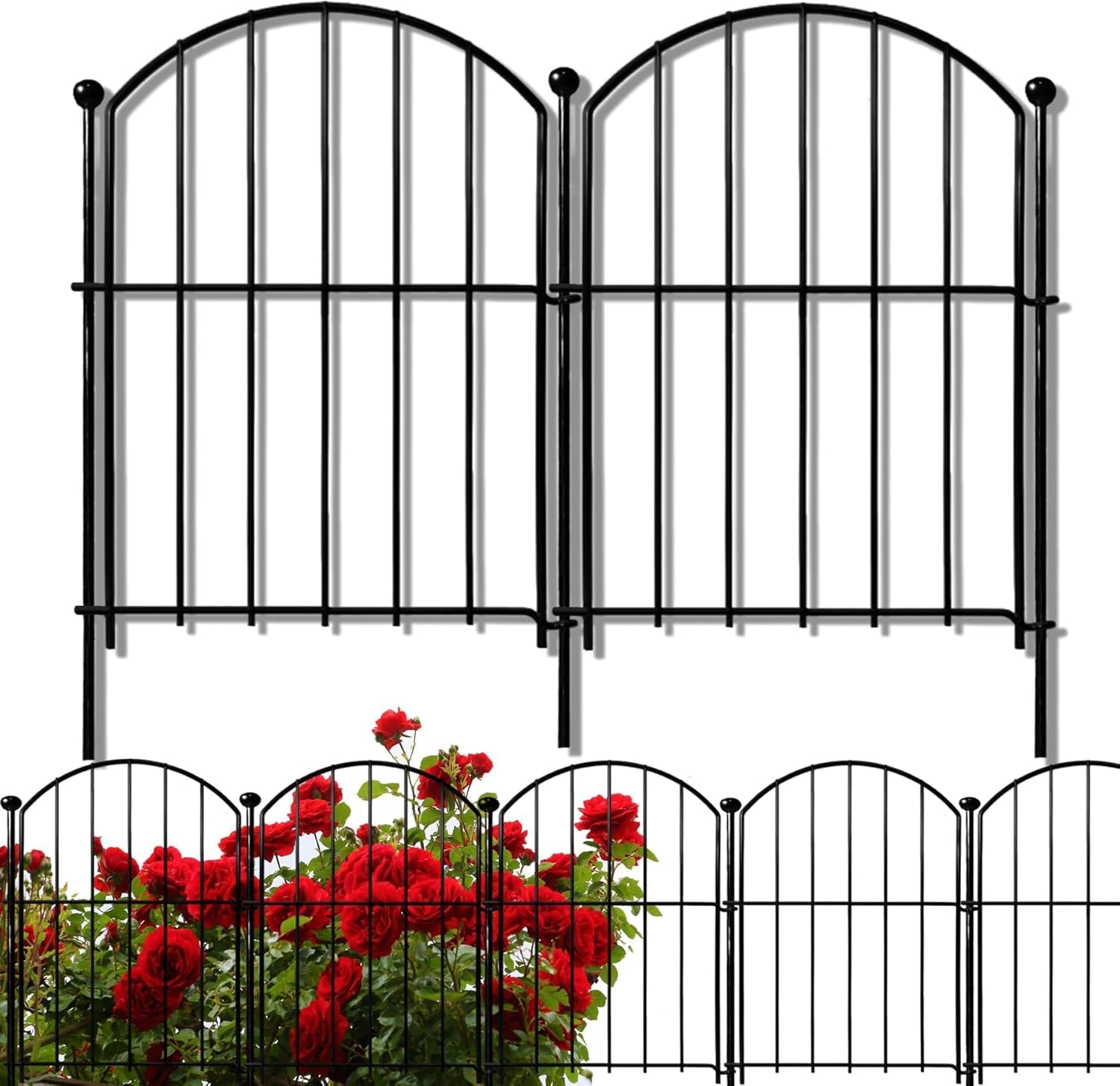 Rustproof Arched No-Dig Garden Fence