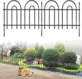 Arched Garden Fence with Metal Stake Installation