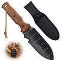 Multi-Purpose Hori Hori Garden Knife with Stainless Steel Dual-Scale Blade & Protective Sheath