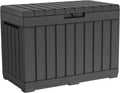 22-Gallon Lockable Patio Storage Box with Tool-Free Assembly