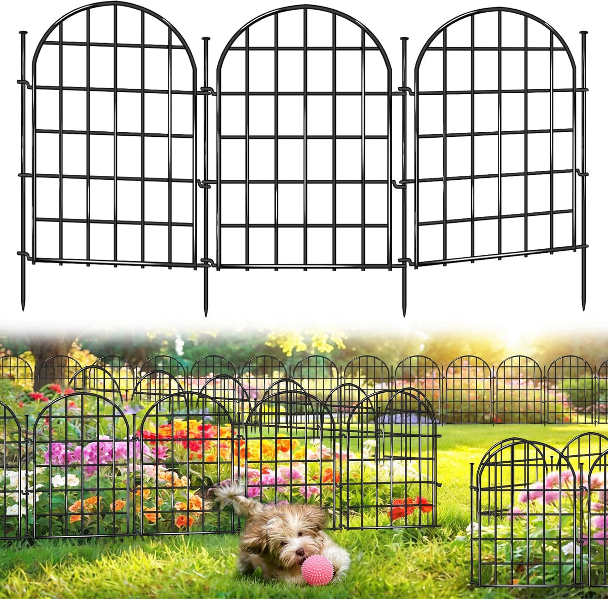 5-Bar Horizontal Reinforced Garden Fence