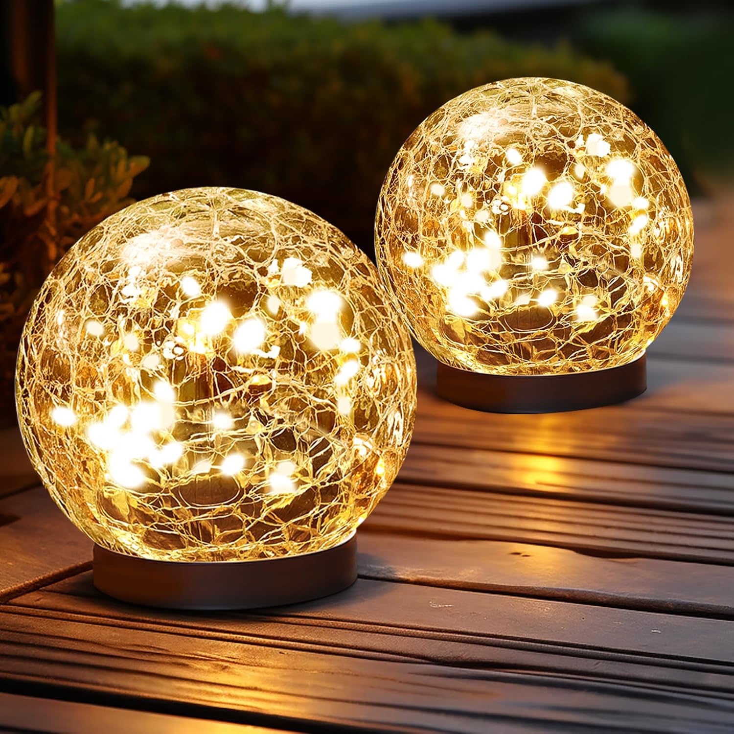 Automatic Solar Yard Lights with Dusk-to-Dawn Sensor and Reinforced Stakes