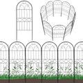 Arched Decorative Garden Fence with Cable Tie Design